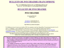 Tablet Screenshot of bulletindepsychiatrie.com